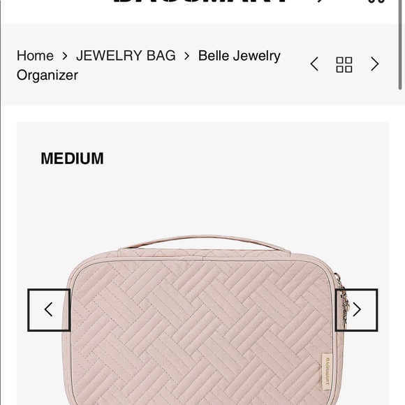 *NWOT* BAGSMART Jewelry Travel Organizer (medium, pink) - Picture 2 of 9